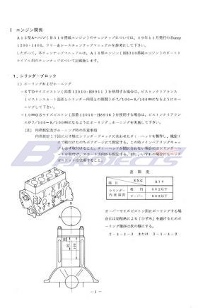 Sunny B310 Tuning Up Manual (Japanese text/B310/80 pages)